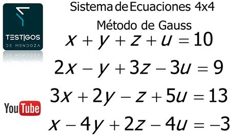 V B R Obvaz Cvi Il Metodo De Gauss Jordan X Profe Julio Klapka