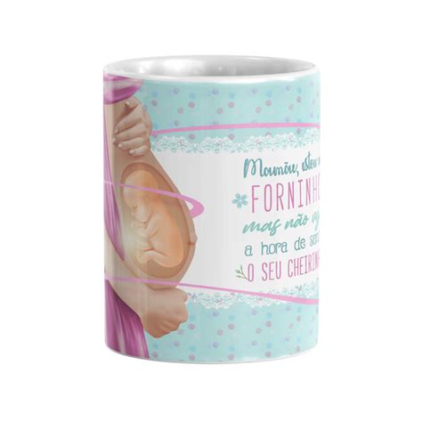 Caneca Personalizada Presente M E Gr Vida Frase Beb Forninho Mod