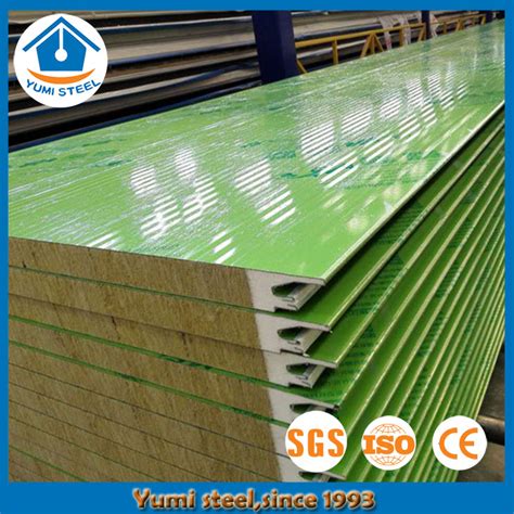 Soundproof Pu Sealing End Rockwool Sandwich Wall Panel Buy Fireproof