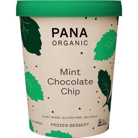 Pana Organic Mint Chocolate Chip Frozen Dessert Tub Ml Woolworths