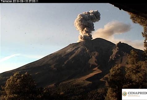 Reporte Del Monitoreo De Cenapred Al Volcán Popocatépetl Hoy 15 De