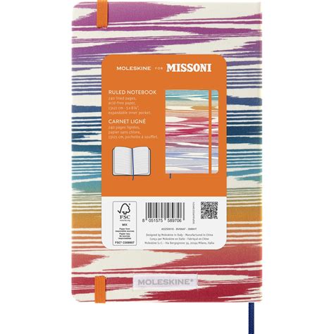 Cuaderno Large Hojas Rayadas Edici N Limitada Missoni Fiammato Sfumato