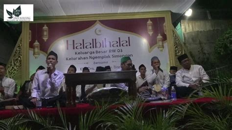 Halalbihalal Warga Rw Kelurahan Ngemplak Simongan Semarang Youtube