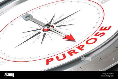 Compass With Needle Pointing The Word Purpose Conceptual Illustration