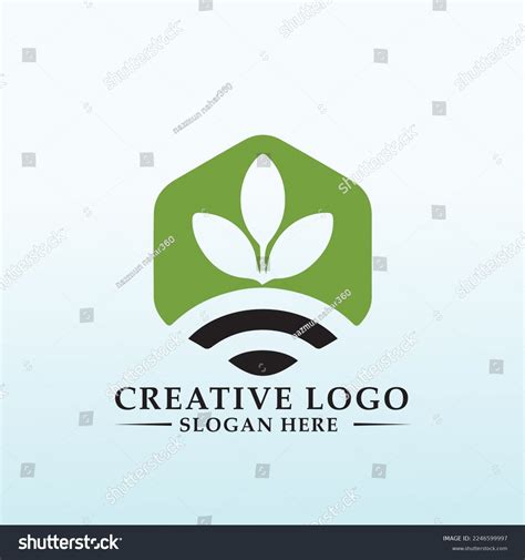 Agricultural Technology Logo Design Idea Stock Vector Royalty Free