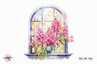 Watercolor Spring Windows Clipart Graphic By CraftySvg Creative Fabrica