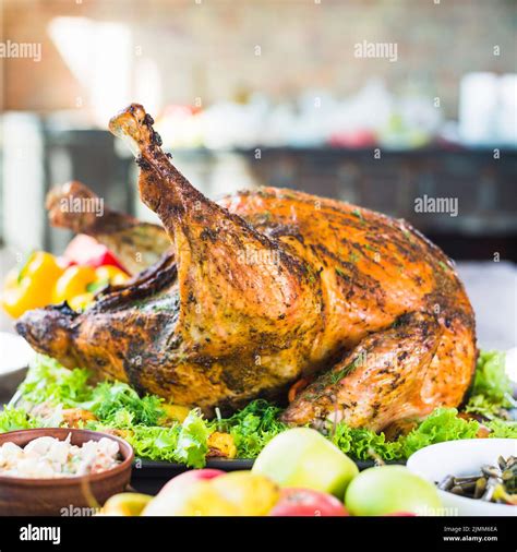 Roasted Turkey With Stuffing Hi Res Stock Photography And Images Alamy