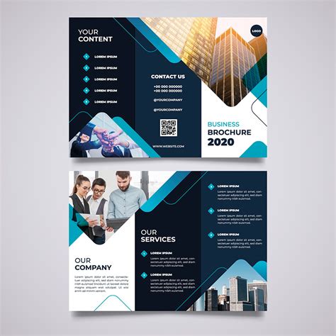 Diseño Brochure Tríptico Diagonales TRAZOWEB