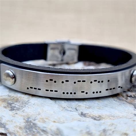 morse code bracelet etsy