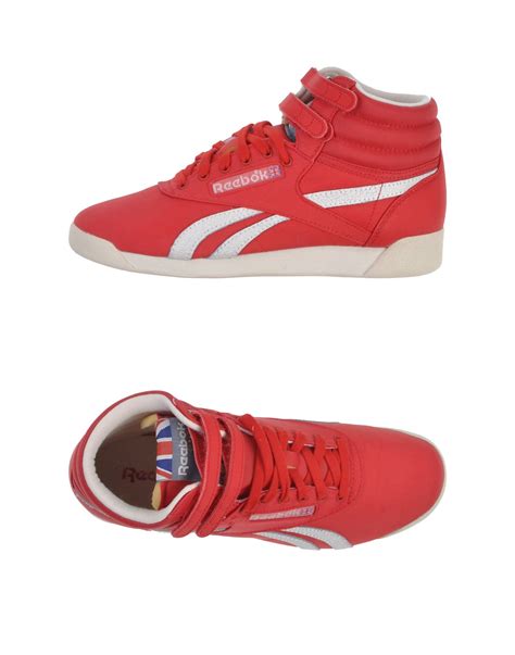 Reebok High-tops & Trainers in Red | Lyst