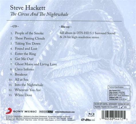 Steve Hackett The Circus And The Nightwhale Limited Edition Cd