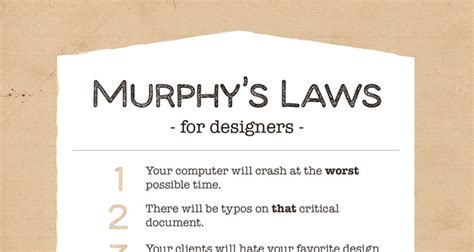 10 Funny Murphy’s Laws For Designers