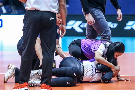 Pvl Aduke Ogunsanya Hurts Knee In Choco Mucho Win