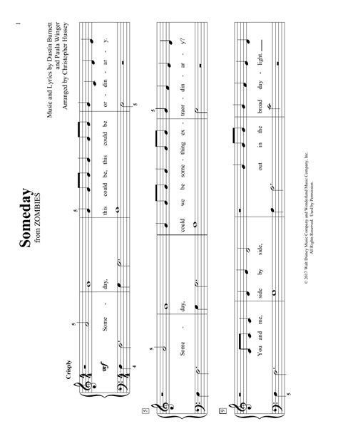 Someday Arr Christopher Hussey By Dustin Burnett Sheet Music For