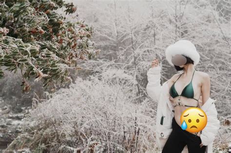 Vượt mặt MC nổi tiếng Liên Quân hot girl đu trend check in thời tiết lạnh gây tranh cãi