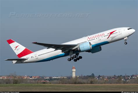 OE LPB Austrian Airlines Boeing 777 2Z9ER Photo By Martin Oswald ID