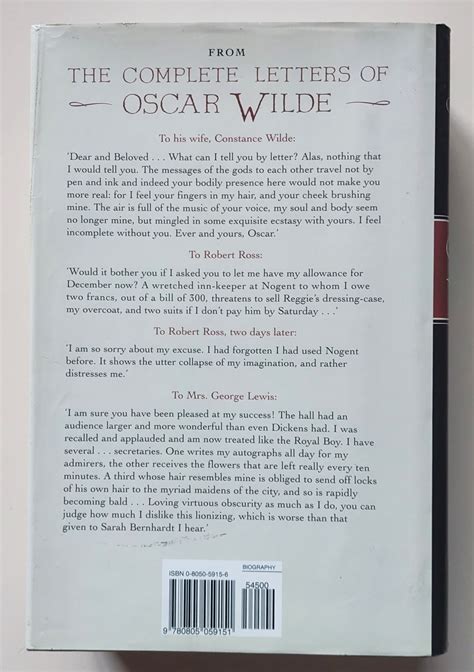 The Complete Letters of Oscar Wilde by Wilde, Oscar / Merlin Holland ...