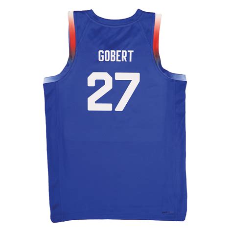 Rudy Gobert Team France Jordan Limited Road Jersey Basket4Ballers