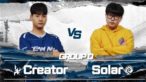 2022 GSL Season 1 Ro 20 Группа D Матч 2 Creator P vs Solar Z