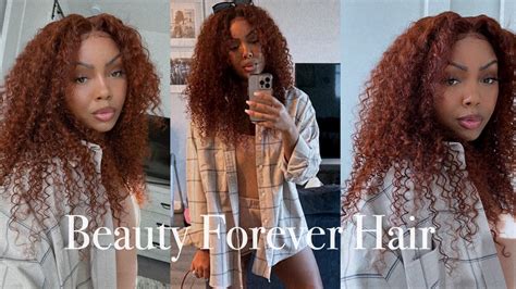 Omg This Hair Is Bomb Ginger Auburn Brown Curly Wig Install For Beginnersft Beauty Forever