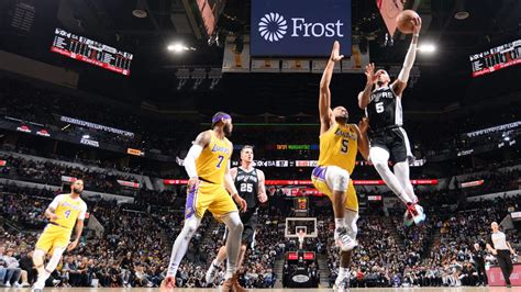 Los Angeles Lakers Vs San Antonio Spurs Mar 7 2022 Game Summary NBA