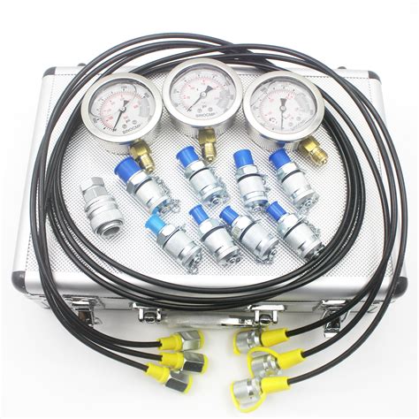 Hydraulic Pressure Test Kit Hydraulic Test Gauge Kit For Excavator