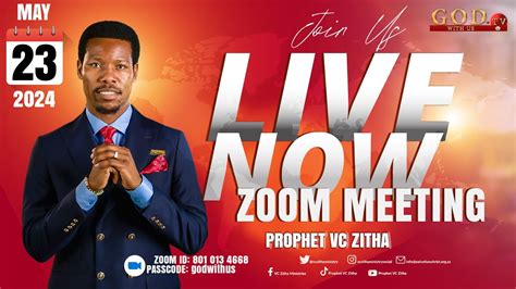 YOU ARE WATCHING LIVE SUNDAY SERVICE WITH PROPHET VC ZITHA 19 MAY