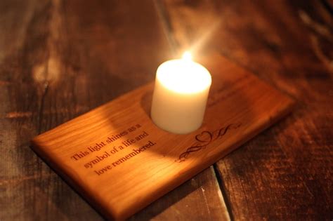 Memorial Candle Holder Personalized Memorial Candle - Etsy