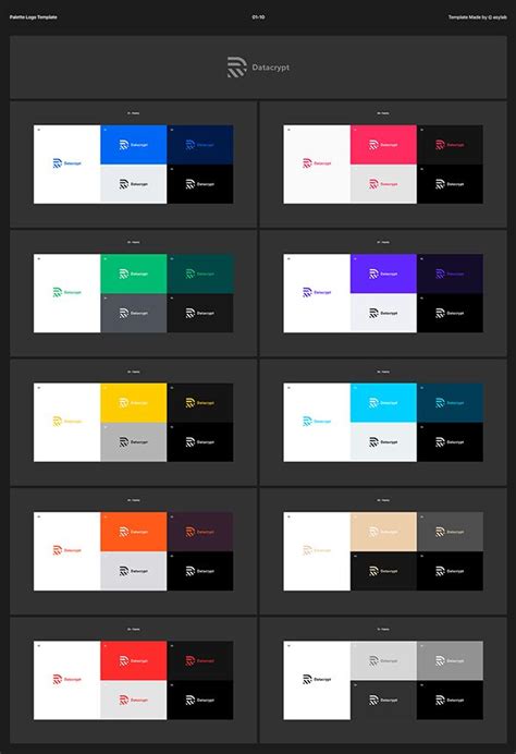 50 Palette Color Branding Logo Mockup - PSD on Behance | Logo design ...