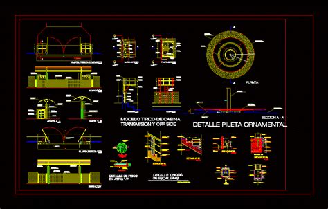 Pileta Ornamental Detalles Dwg Block For Autocad Designs Cad