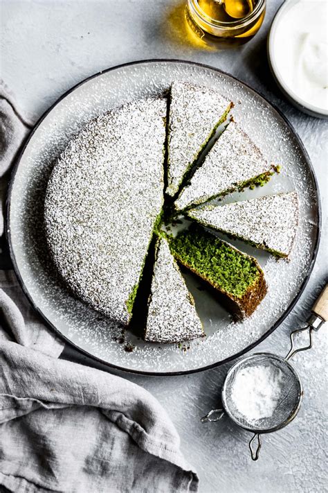 Gluten Free Olive Oil Matcha Cake Recipe Matcha Cake Olive Oil