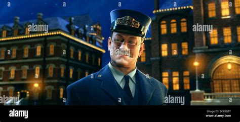 THE POLAR EXPRESS, THE TRAIN CONDUCTOR, 2004 Stock Photo - Alamy