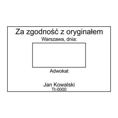 Pieczątki dla adwokatów imienne datowniki hasła