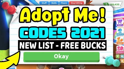 ⭐️ADOPT ME CODES 2021 l NEW LIST ! BUCKS CODE ! SECRET CODES ! WORKING ...