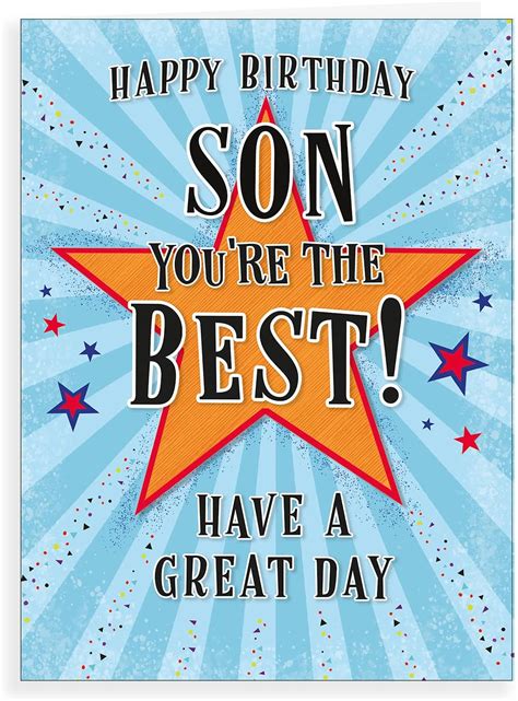 Piccadilly Greetings Regal Publishing Modern Large Birthday Card Son