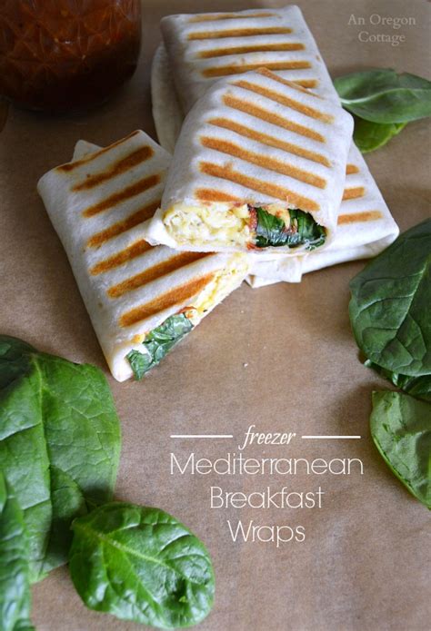 Freezer Mediterranean Breakfast Wraps