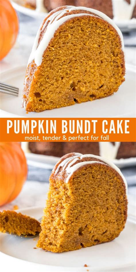 The Best Pumpkin Bundt Cake Topped With Cream Cheese Glaze Recipe