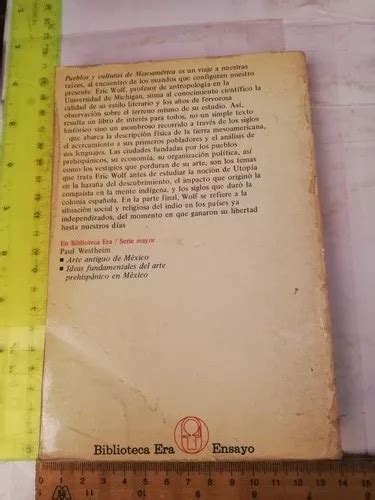 Eric Wolf Pueblos Y Culturas De Mesoam Rica Era En Venta En Chalco