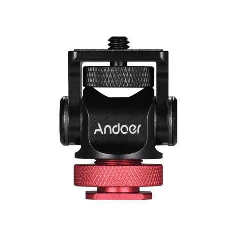 Andoer Rotary Mini Ball Head Ballhead Hot Flash Shoe Mount Adapter Inch Screw With