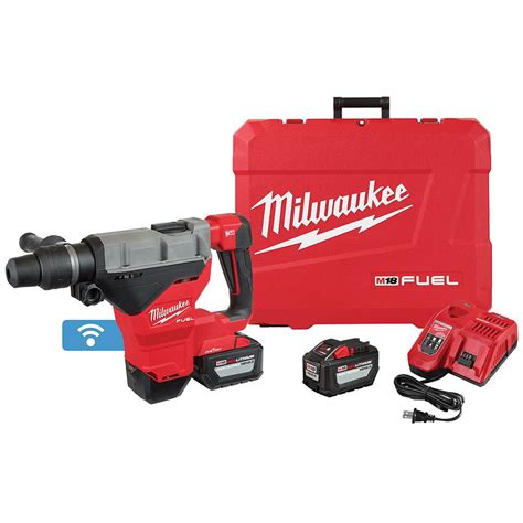 Milwaukee M18 Fuel 18 Volt Lithium Ion Brushless Cordless 1 In Sds Plus Rotary Hammer Kit W 2