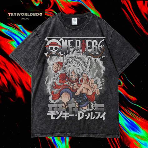 Jual Tryworldbdg Official One Piece Kaos Oversized Kaos Washed