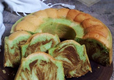 Resep Marmer Cake Putih Telur Pandan Mocca Oleh Diyah Kuntari Cookpad