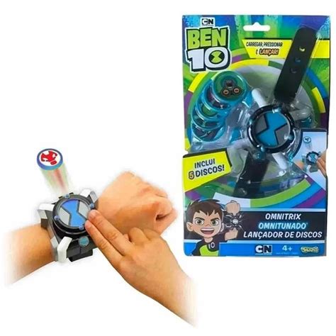 Brinquedo Rel Gio Omnitrix Lan Ador De Discos Ben Omnitunado