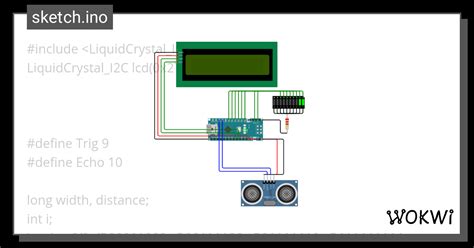 Ultrasonic Lcd Bargraph Wokwi Esp Stm Arduino Simulator