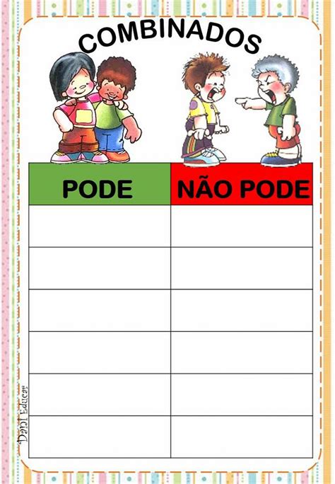 Combinados de sala de aula Placas e Regrinhas para Educação Infantil