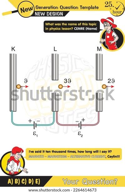 Physics Parallel Plate Capacitor Circuit Capacitors Stock Vector ... 