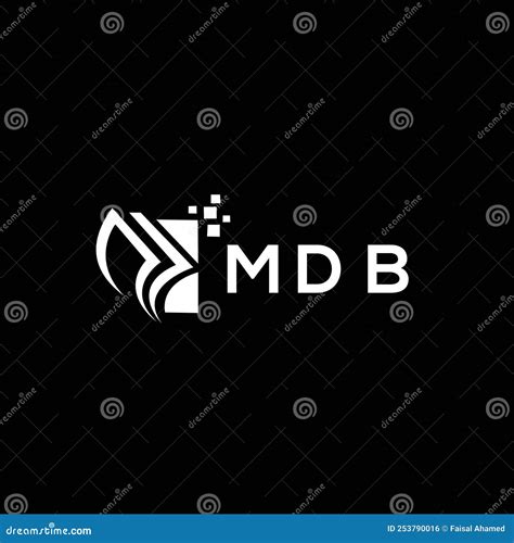 Mdb Credit Repair Accounting Logo Design On Black Background Mdb