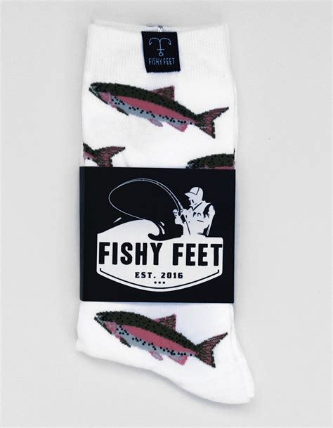 Fish Socks Trout Socks Fishing Socks Fisherman Fishing Etsy