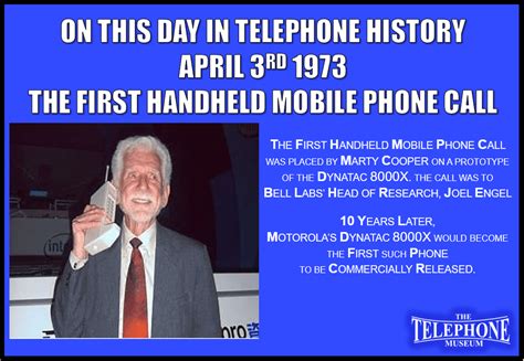 On This Day In Telephone History April 3rd 1973 The Telephone Museum Inc