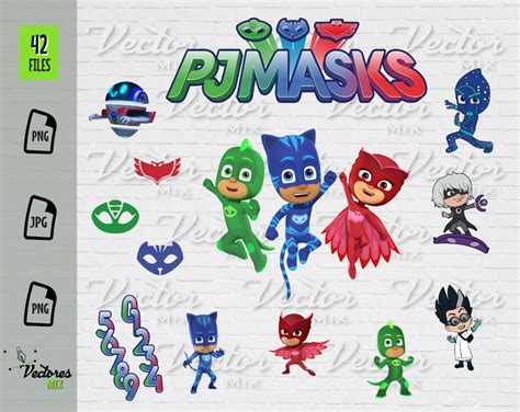 Pj Masks Svg Pj Masks Svg File Pj Masks Svg Cricut Pj Masks Svg